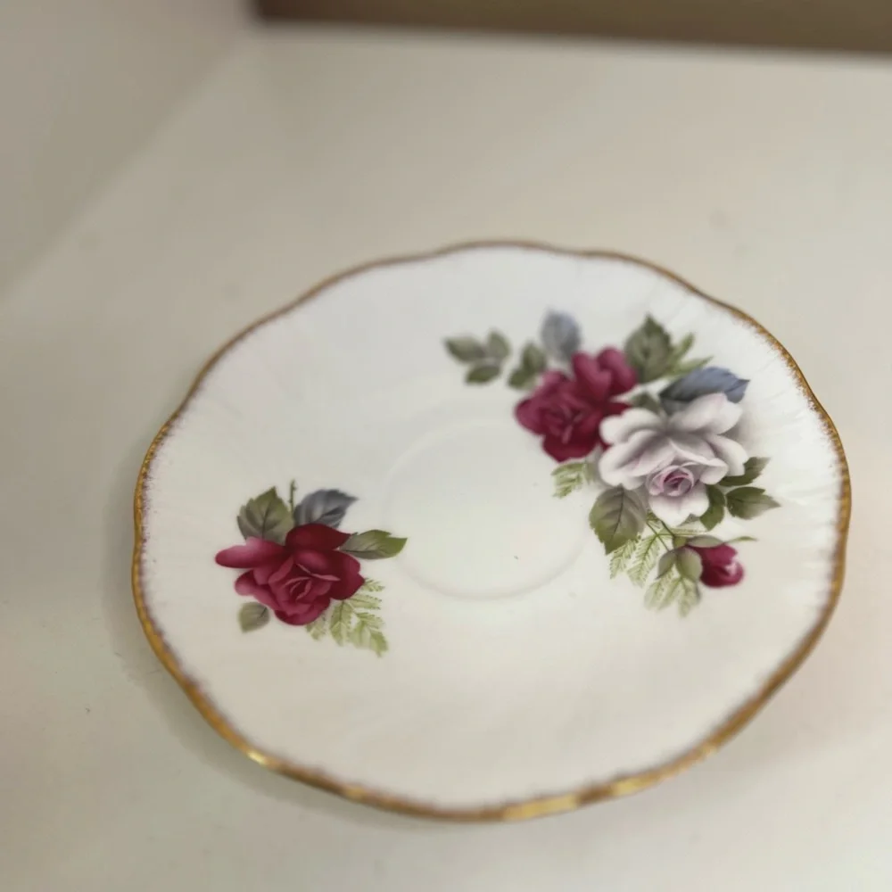 Queen’s China Summer Glory Teacup & Saucer | English Bone China